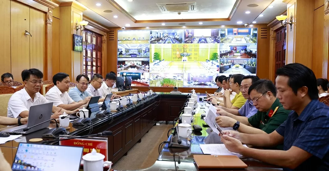 Các đại biểu tham dự hội nghị tại điểm cầu tỉnh Bắc Ninh.