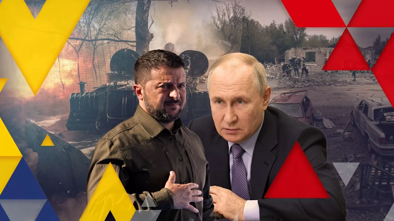 Tổng thống Nga Vladimir Putin và Tổng thống Ukraine Volodymyr Zelensky sẽ sớm gặp nhau? (Nguồn: Sky News)