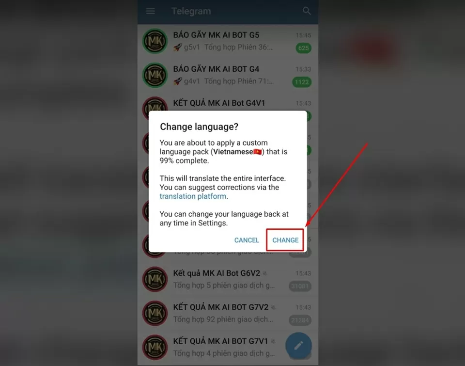 Giao diện sẽ hiện lên như hình minh họa. 