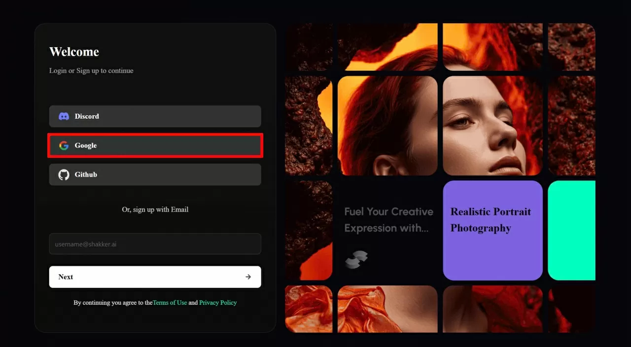 Chọn đăng nhập nhanh bằng tài khoản Google. Chọn đăng nhập nhanh bằng tài khoản Google.