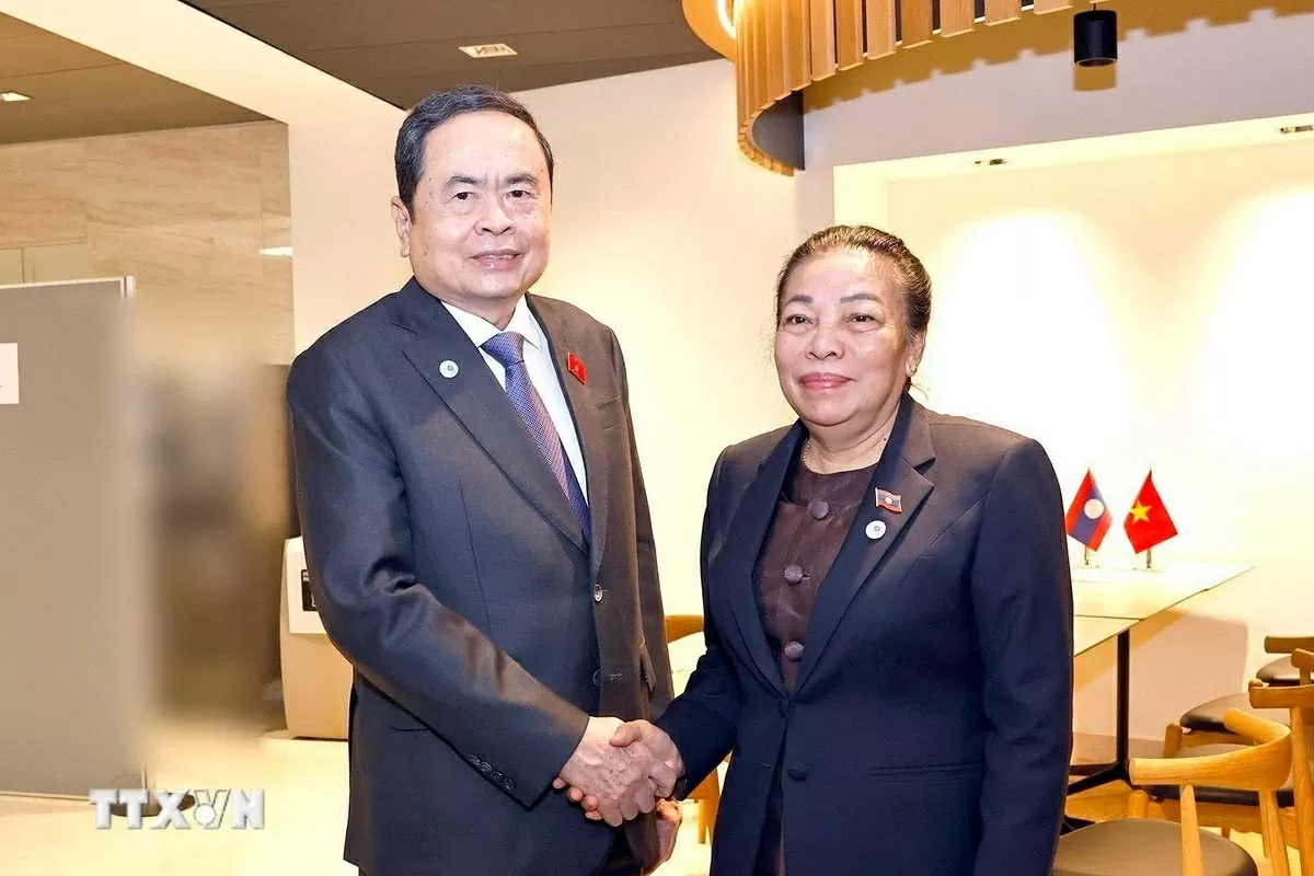 Chủ tịch Quốc hội Trần Thanh Mẫn gặp Phó Chủ tịch Quốc hội Lào