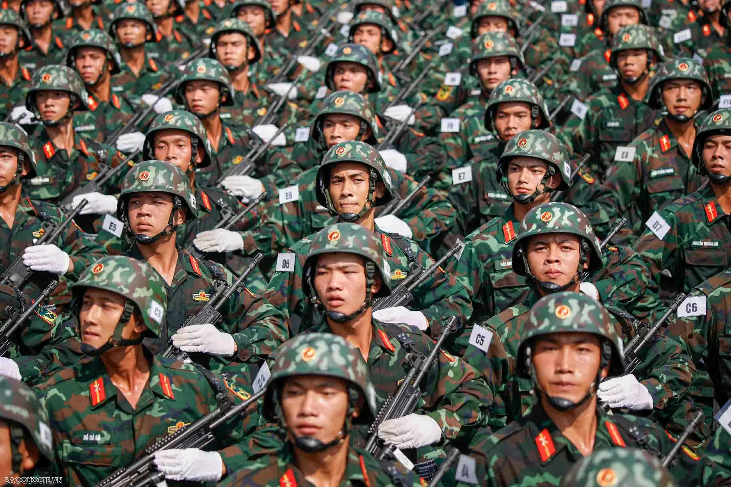 Lãnh đạo Tổng cục Chính trị Quân đội nhân dân Việt Nam thăm, kiểm tra các khối diễu binh, diễu hành A80