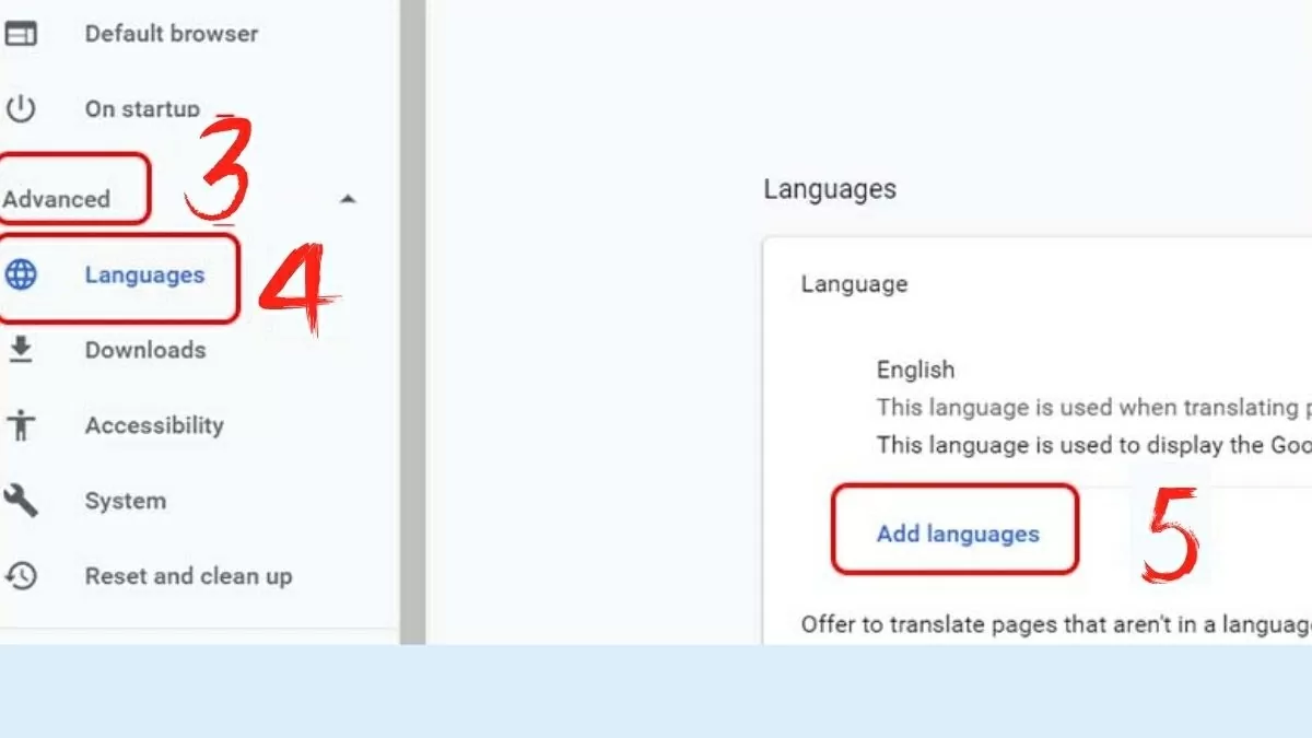 Chọn mục Ngôn ngữ (Languages) Chọn mục Ngôn ngữ (Languages)
