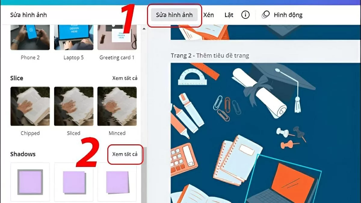 Nhấn vào Edit Image (Chỉnh sửa ảnh)