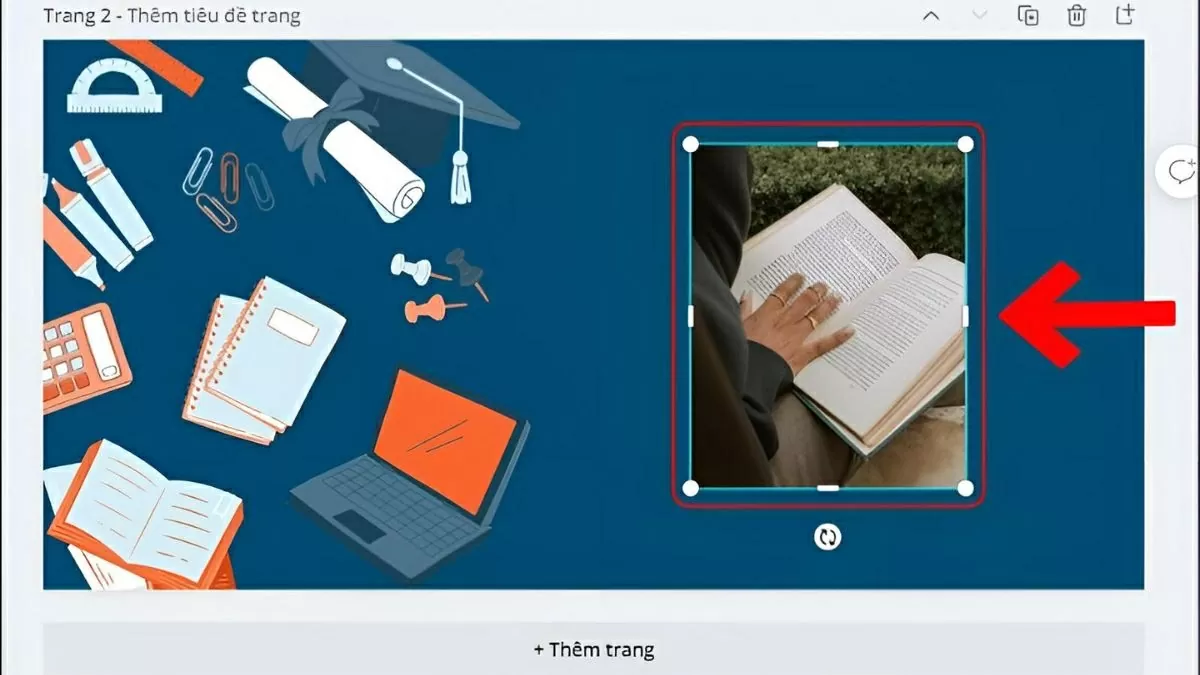 Chọn hình ảnh hoặc đối tượng bạn muốn thêm viền