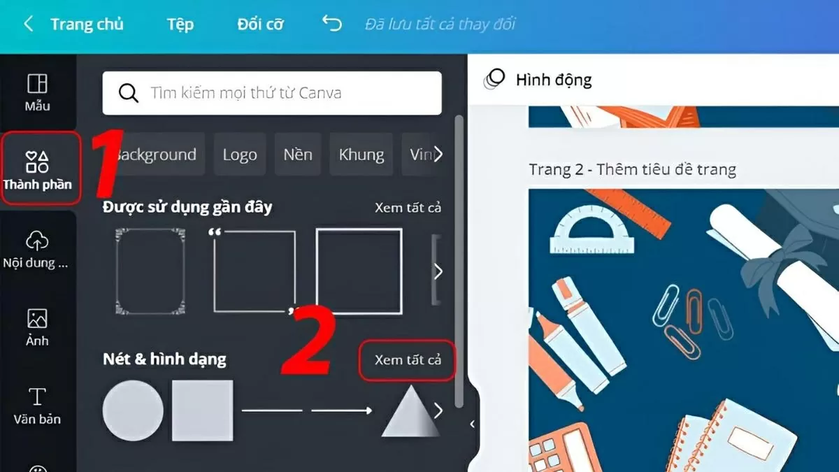 Tìm và chọn Line (Đường kẻ)