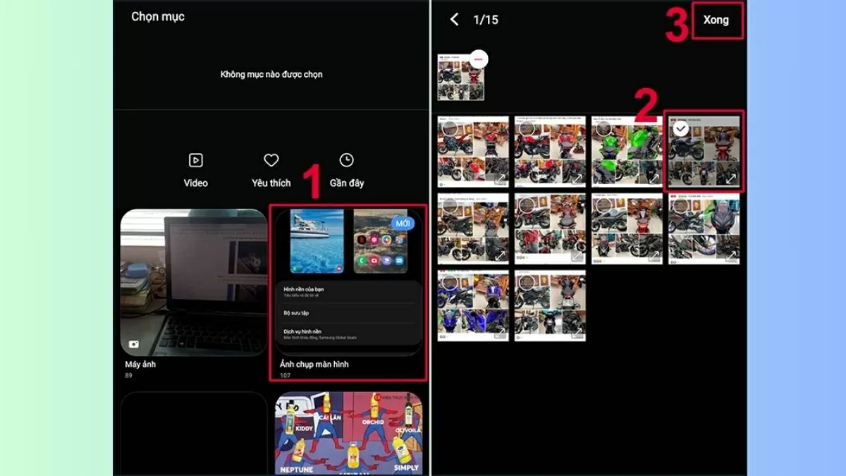Trong phần Bộ sưu tập, bạn có thể lựa chọn bất kỳ album ảnh 