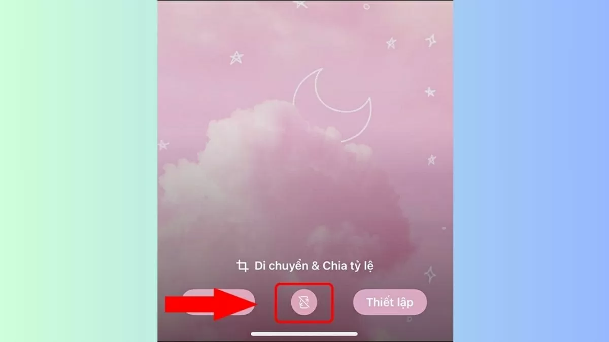 Sau khi chọn ảnh, bạn có thể tùy chỉnh vị trí, phóng to hoặc thu nhỏ bức ảnh sao cho vừa ý.