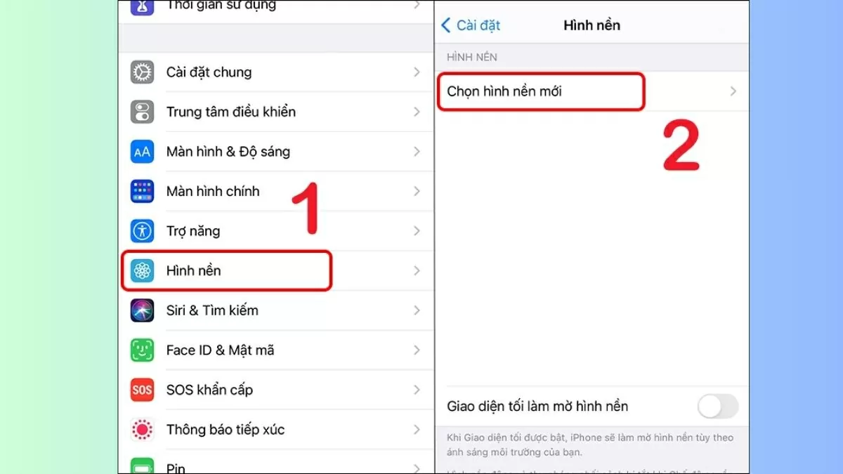 Truy cập ứng dụng Cài đặt trên iPhone,