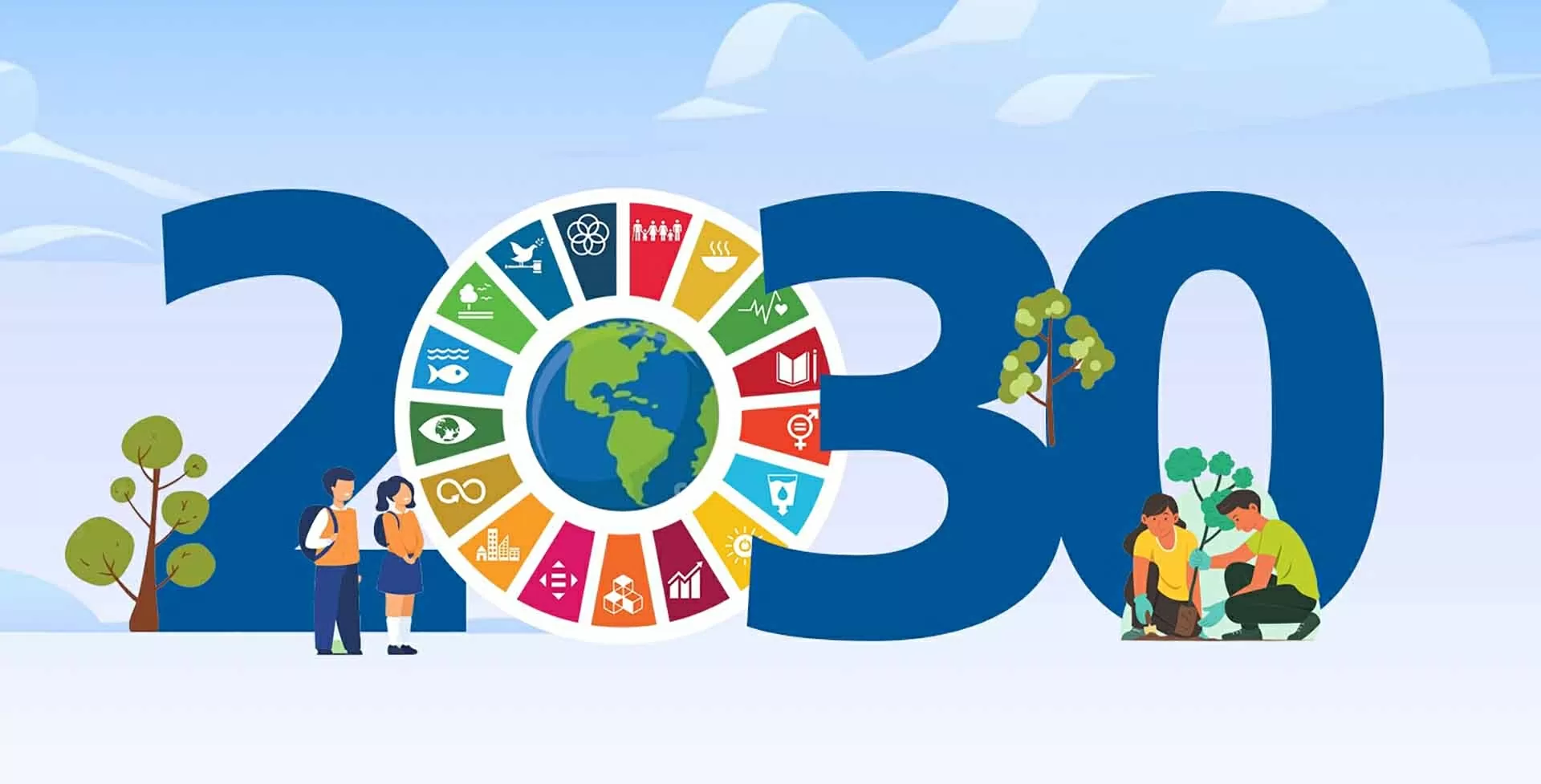 Chương trình nghị sự 2030 vì Phát triển bền vững có trọng tâm là 17 SDGs. (Nguồn: Pinterest)