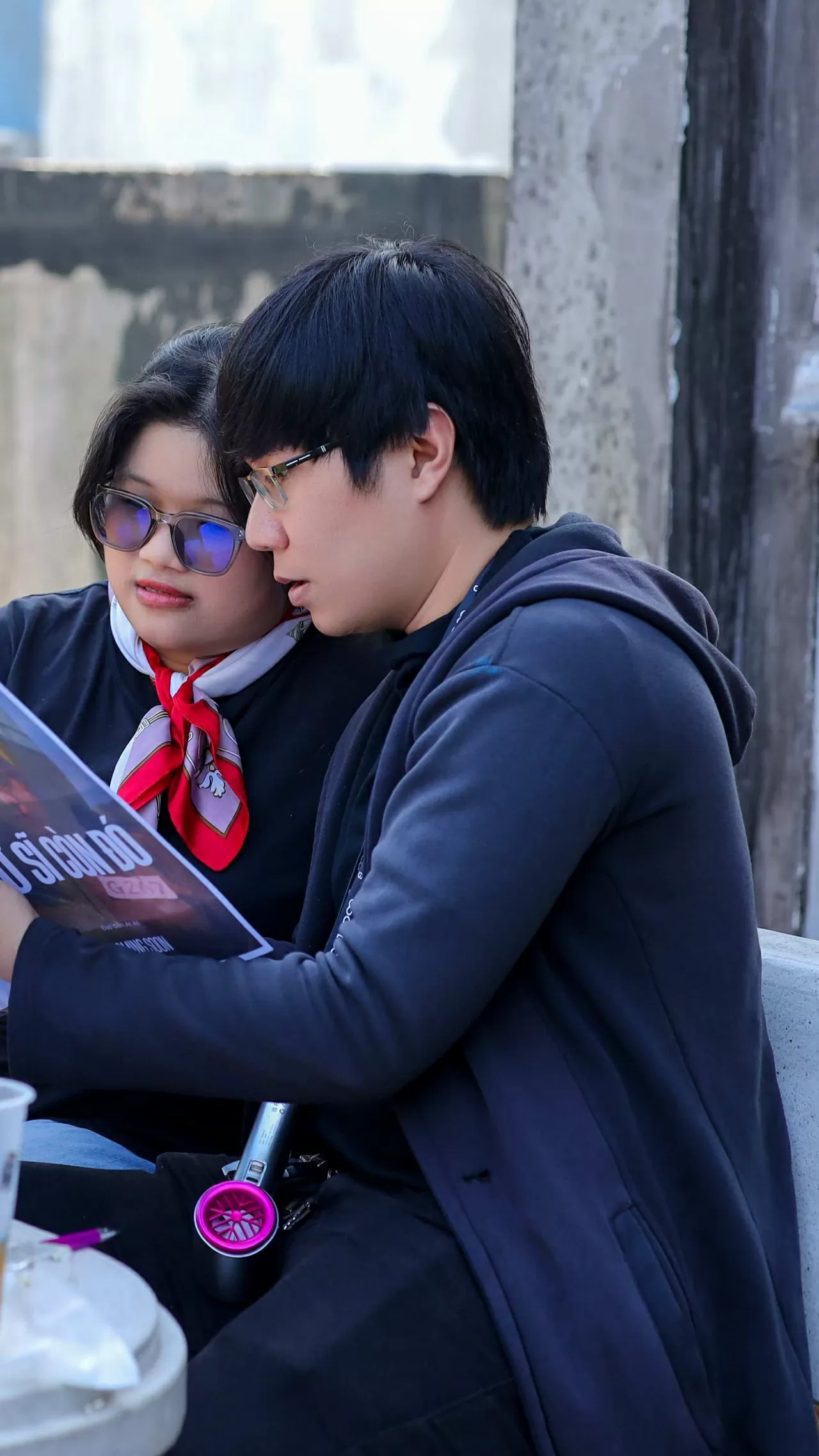 Đạo diễn An An và Phó đạo diễn Lâm Thảo.