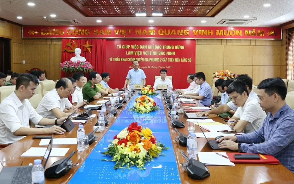 Toàn cảnh buổi làm việc tại Bắc Ninh. (Nguồn: Bacninh.gov)