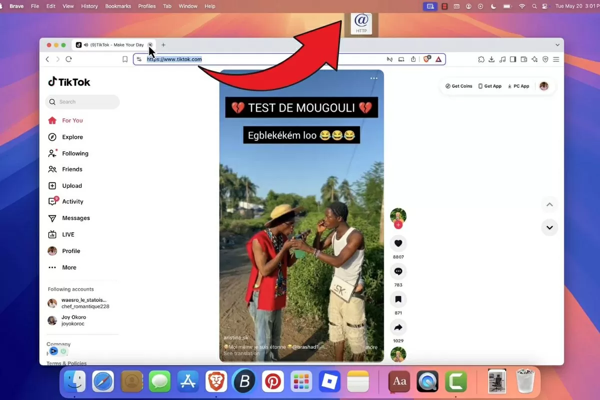 Điều này sẽ tạo một tệp shortcut dạng .webloc.
