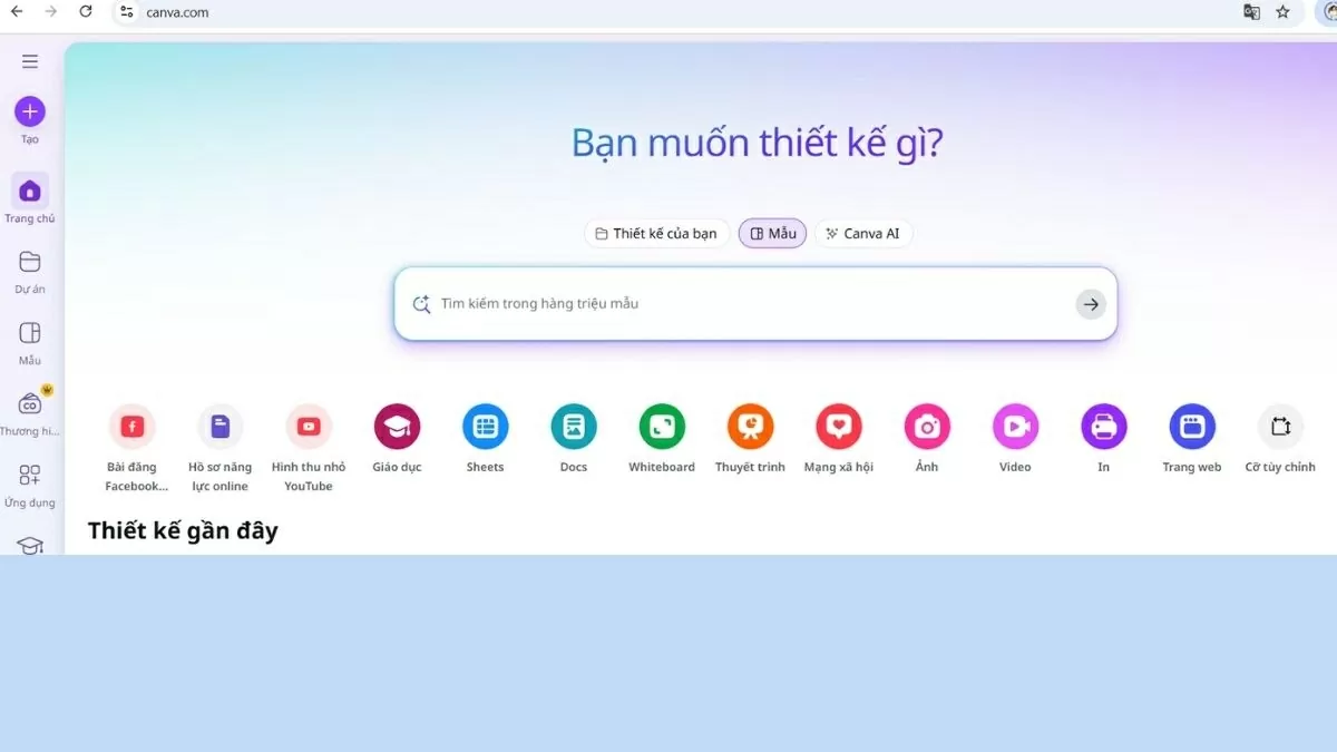 Chọn ứng dụng thiết kế phù hợp