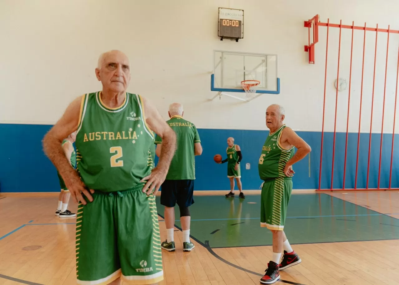 Độc đáo đội bóng rổ U90 của Australia Độc đáo đội bóng rổ U90 của Australia