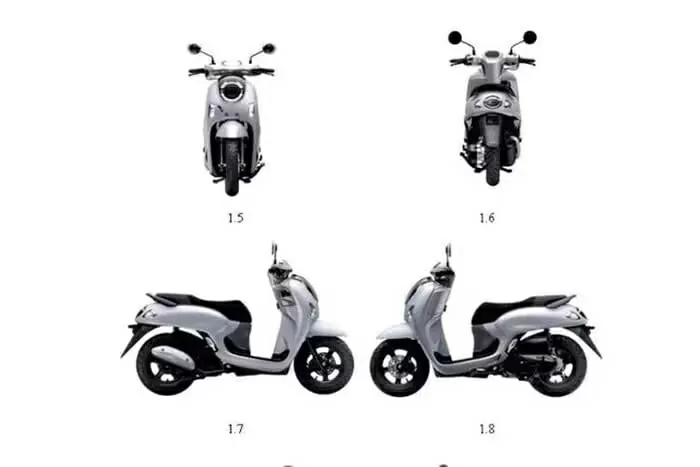 Bên cạnh kiểu dáng tổng thể, Honda còn đăng ký thêm các chi tiết khác của Scoopy 2025. Bên cạnh kiểu dáng tổng thể, Honda còn đăng ký thêm các chi tiết khác của Scoopy 2025.
