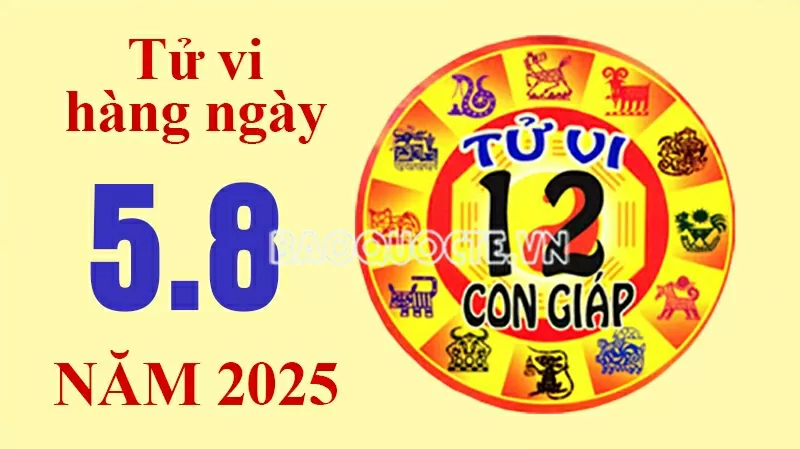 Tử vi hôm nay, xem tử vi 12 con giáp hôm nay ngày 5/8/2025: Tuổi Ngọ công việc tiến bộ