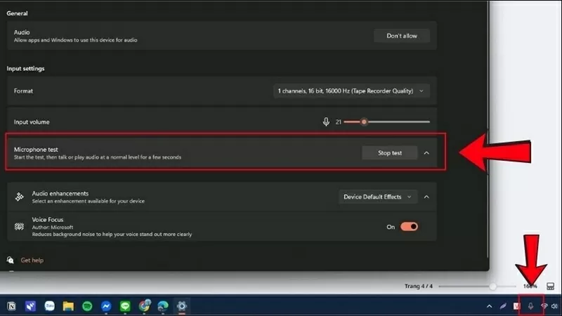 Kiểm tra biểu tượng và dừng ghi âm Kiểm tra biểu tượng và dừng ghi âm