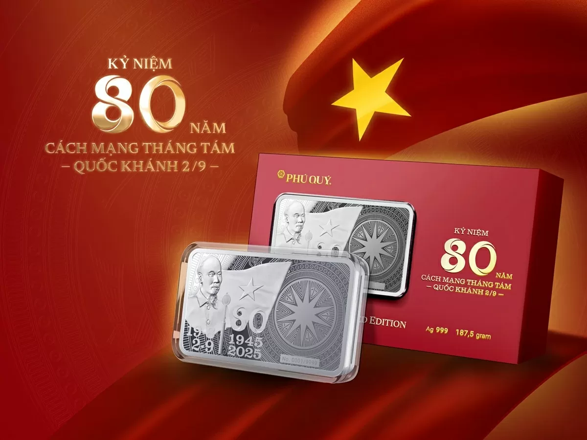 Chỉ trong 8 giờ, Phú Quý bán hết 9.999 thỏi bạc kỷ niệm 80 năm Quốc khánh 2/9 Chỉ trong 8 giờ, Phú Quý bán hết 9.999 thỏi bạc kỷ niệm 80 năm Quốc khánh 2/9