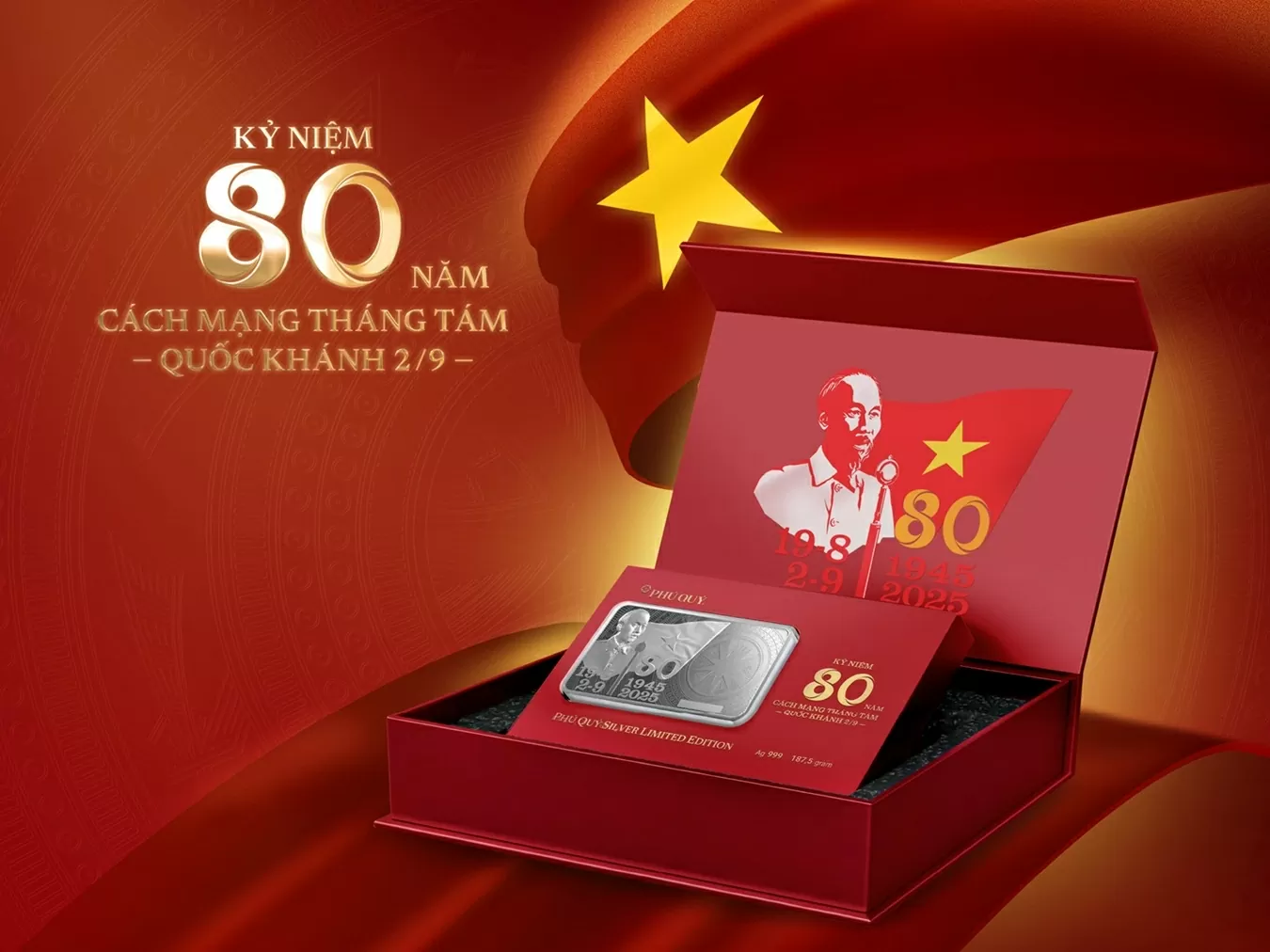 Chỉ trong 8 giờ, Phú Quý bán hết 9.999 thỏi bạc kỷ niệm 80 năm Quốc khánh 2/9 Chỉ trong 8 giờ, Phú Quý bán hết 9.999 thỏi bạc kỷ niệm 80 năm Quốc khánh 2/9
