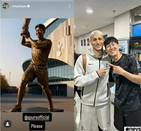 Đồng đội đề nghị dựng tượng Son Heung Min