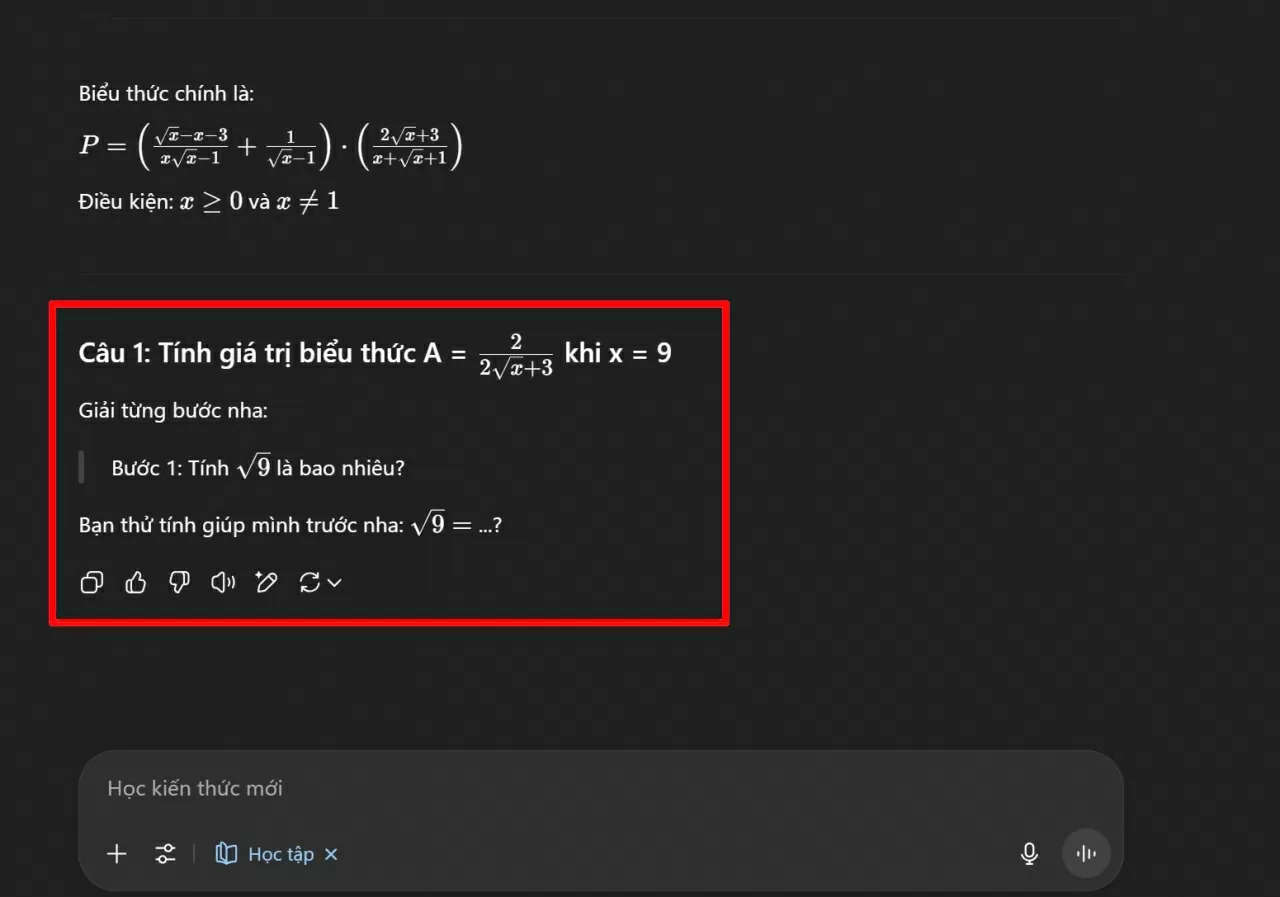 Hiển thị câu hỏi bài tập