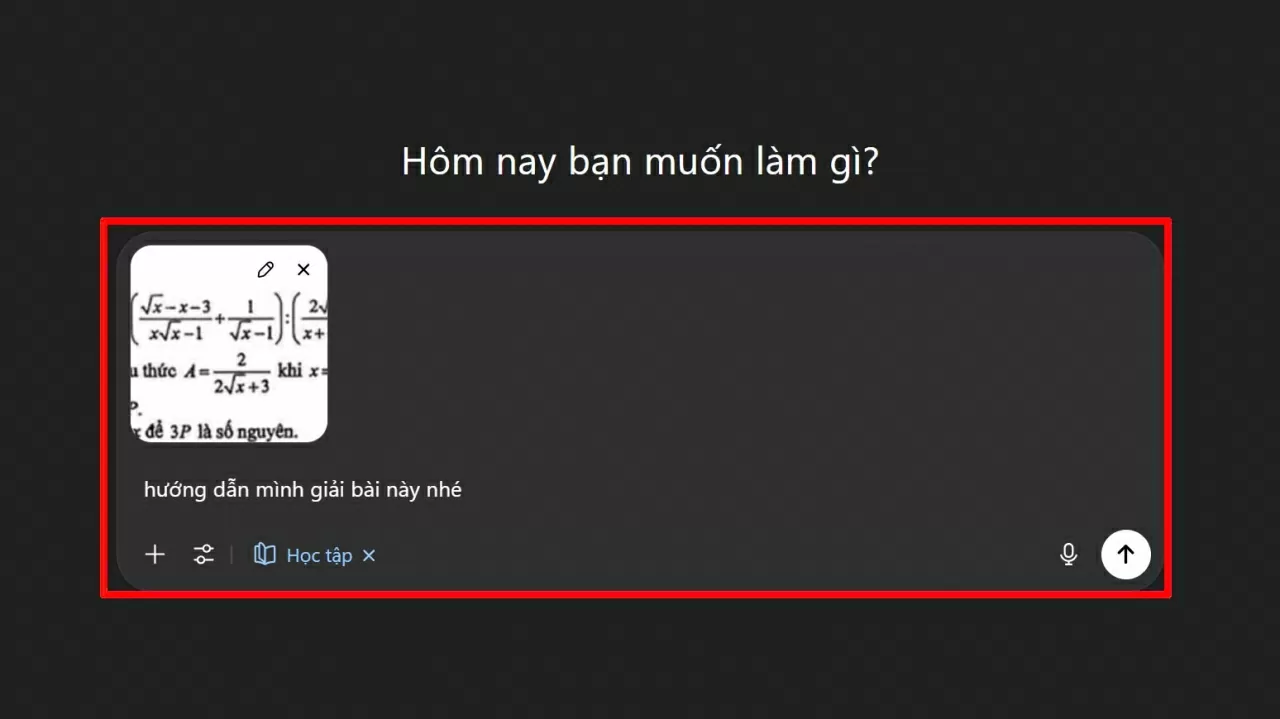 Nhập câu hỏi hoặc bài tập bạn cần hỗ trợ. 