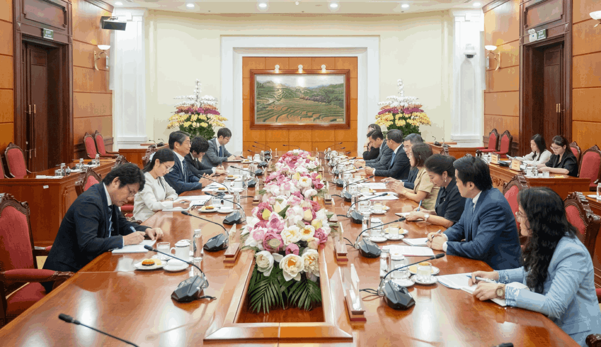 Toàn cảnh buổi làm việc. (Ảnh: Thành Long)