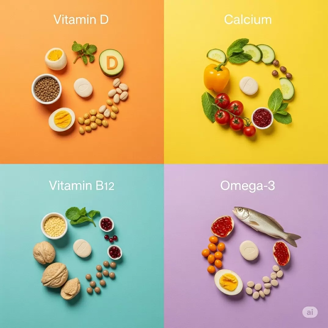 Bốn thực phẩm bổ sung và những điều cần lưu ý cho độ tuổi 40 trở lên