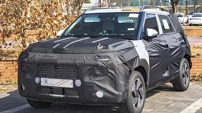 Hyundai Venue 2025 chuẩn bị ra mắt tại thị trường Ấn Độ