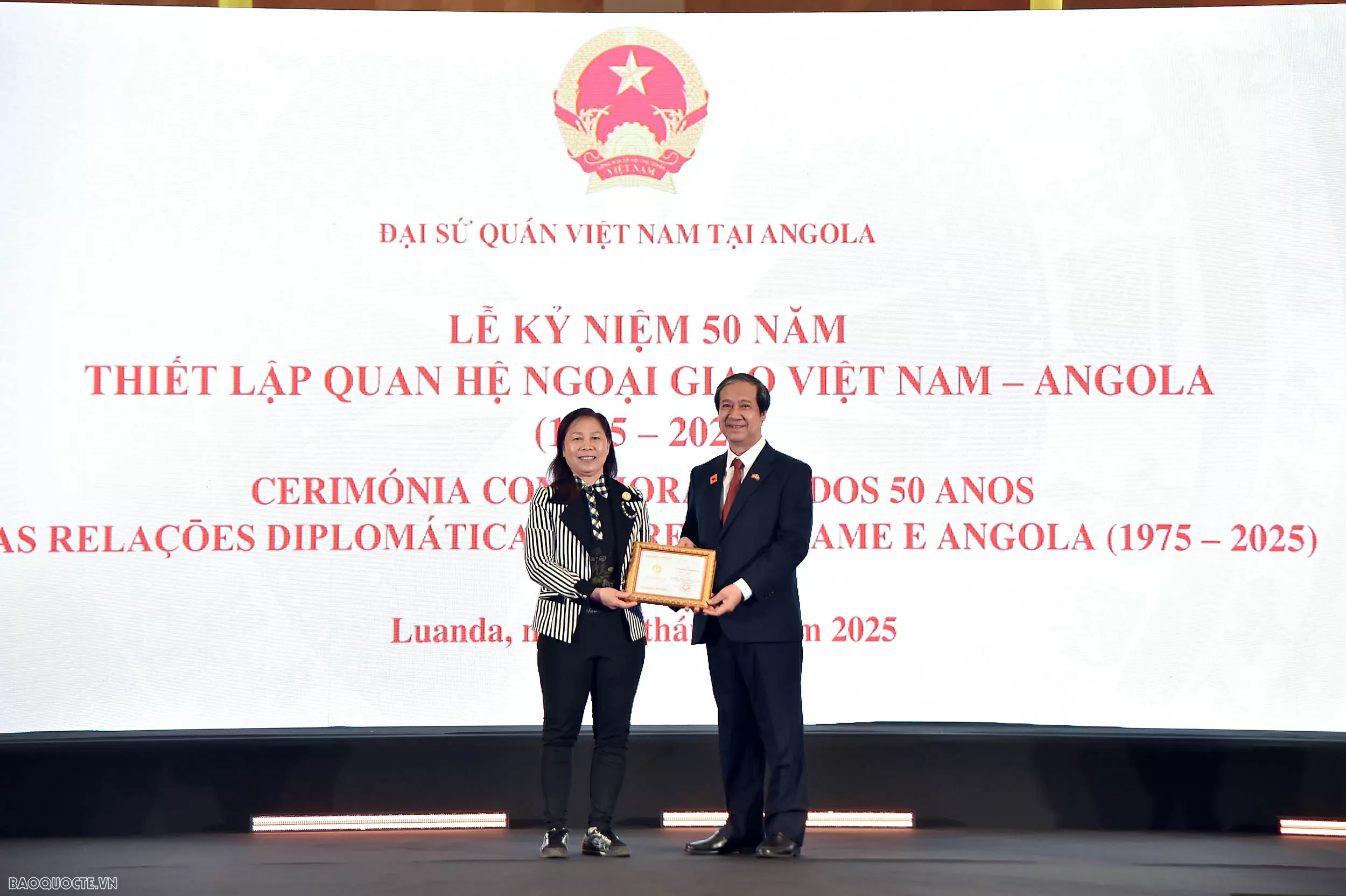 Chủ tịch nước dự lễ kỷ niệm 50 năm thiết lập quan hệ ngoại giao Việt Nam - Angola Quan hệ Việt Nam-Angola là tài sản chung quý giá có ý nghĩa chiến lược cần được phát huy sâu sắc hơn nữa