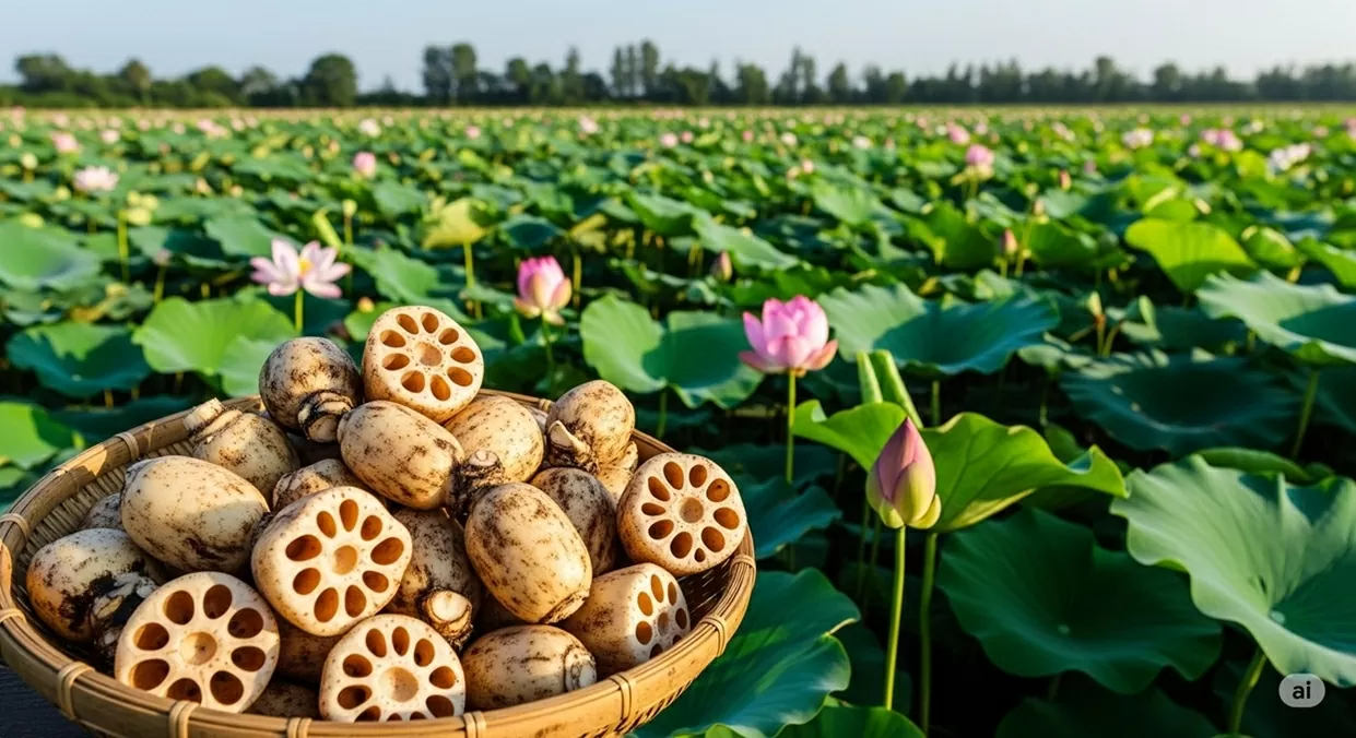 Củ sen trong y học cổ truyền, thanh nhiệt, giải độc, bổ máu, hỗ trợ tiêu hóa