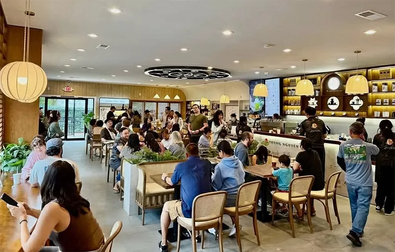 Thế giới cà phê Trung Nguyên Legend tại Portland, Oregan (Mỹ) thu hút rất đông khách hàng vì những trải nghiệm đặc biệt về cà phê và văn hóa cà phê Việt Nam. 