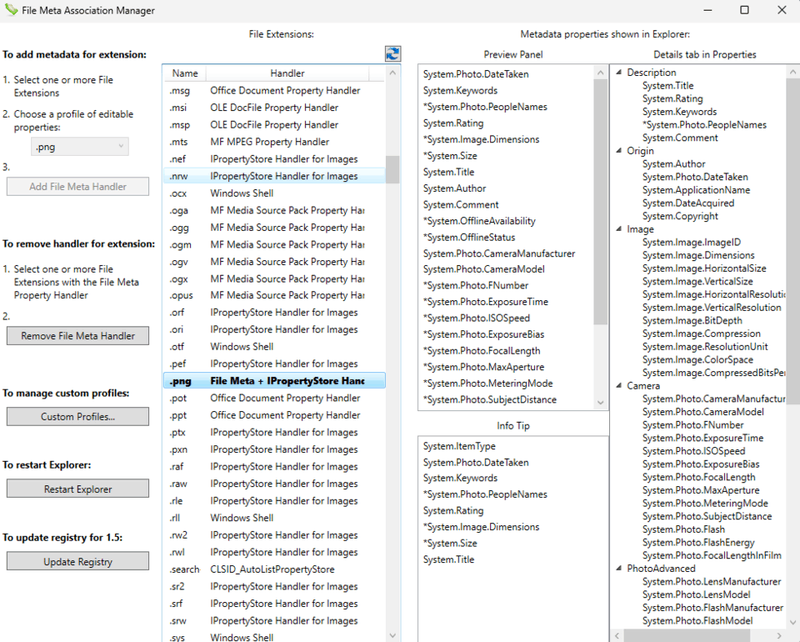 Tìm định dạng tệp bạn muốn hỗ trợ gắn tag (ví dụ: .PNG).