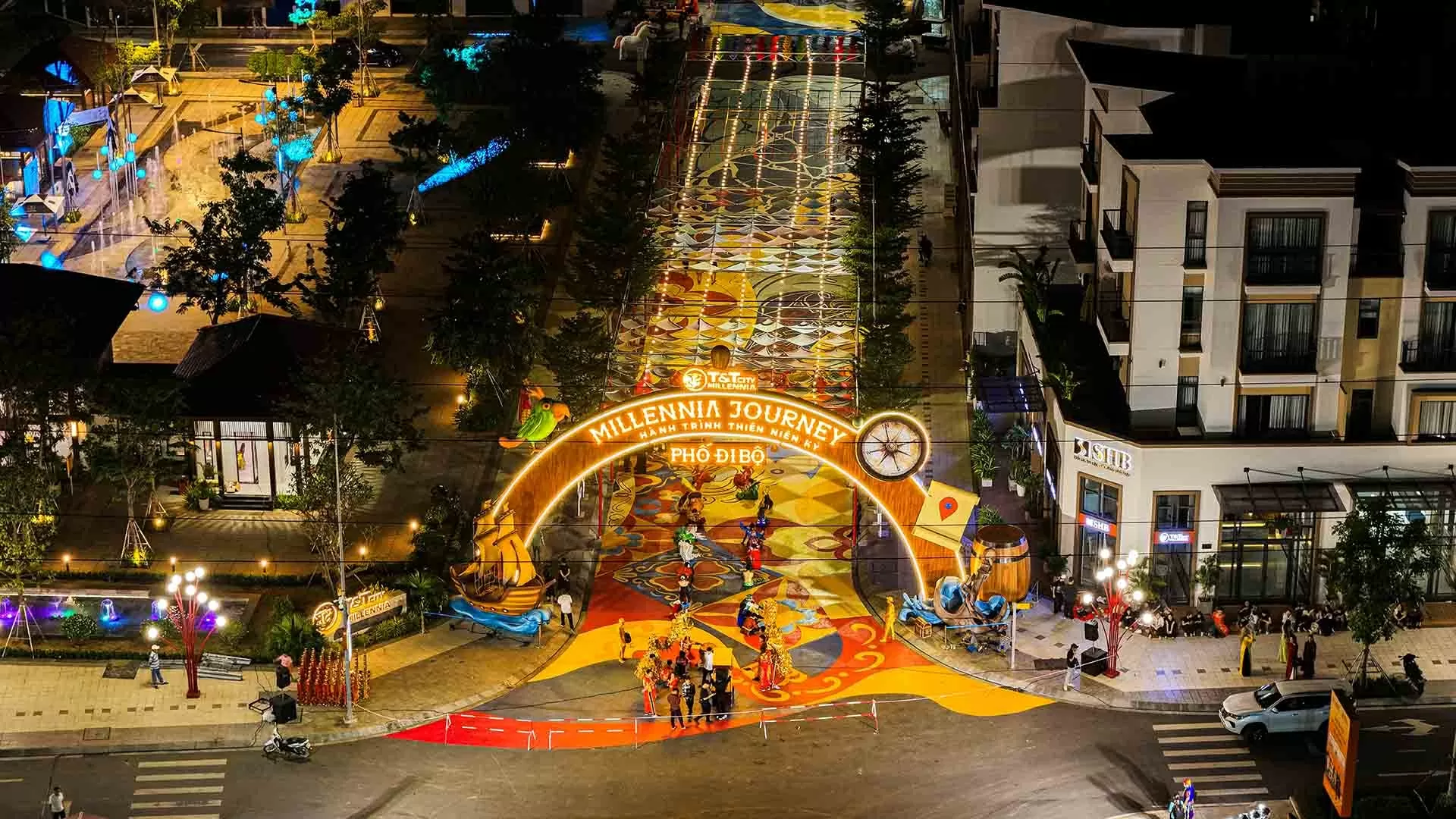 Thành phố Thiên niên kỷ T&T City Millennia bừng sáng trước đại nhạc hội