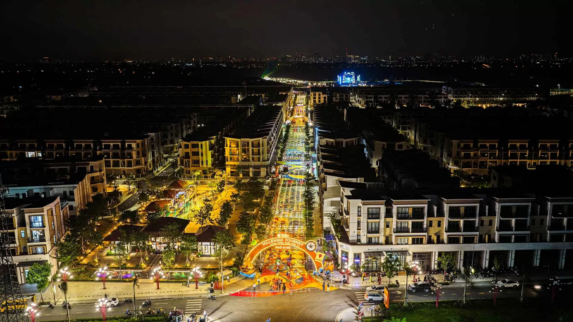 Thành phố Thiên niên kỷ T&T City Millennia bừng sáng trước đại nhạc hội
