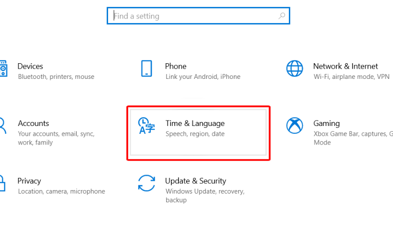 Mở Cài đặt (Settings)