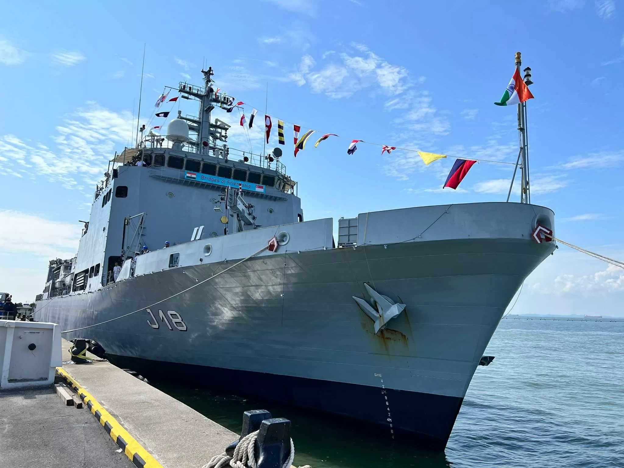 Indian naval ship visits Singapore