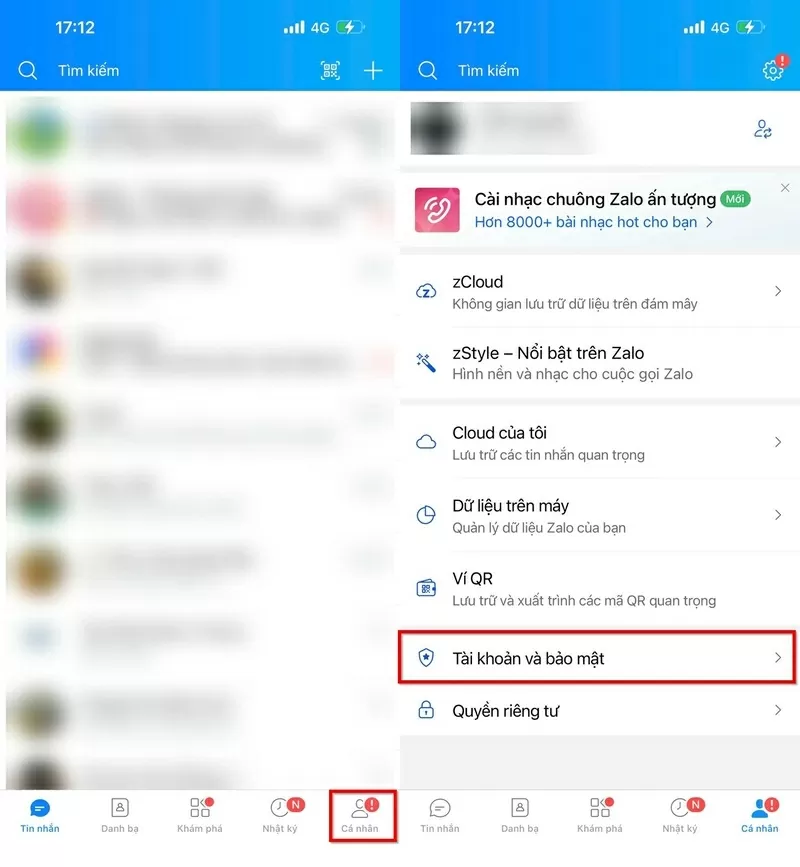 Mở Zalo trên điện thoại