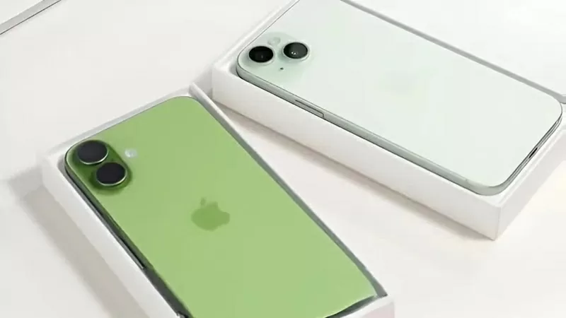 Màu xanh lá cây mới trên iPhone 17.