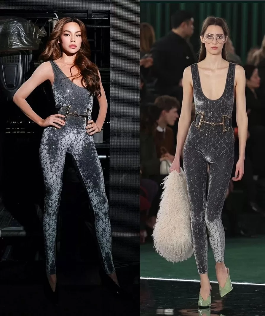 Ca sĩ Hồ Ngọc Hà diện thời trang Gucci đẹp không kém mẫu hãng trên sàn diễn Ca sĩ Hồ Ngọc Hà diện thời trang Gucci đẹp không kém mẫu hãng trên sàn diễn