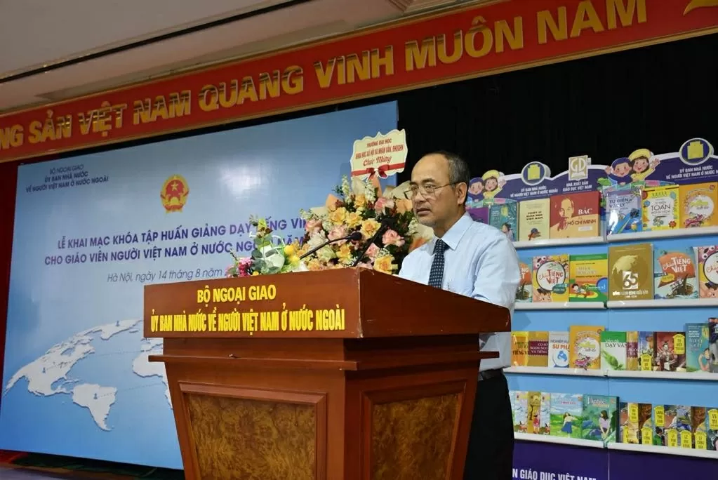 Khai mạc Khóa tập huấn giảng dạy tiếng Việt cho giáo viên người Việt Nam ở nước ngoài năm 2025 Khoảng 80 học viên tham gia Khóa tập huấn giảng dạy tiếng Việt cho giáo viên người Việt Nam ở nước ngoài năm 2025