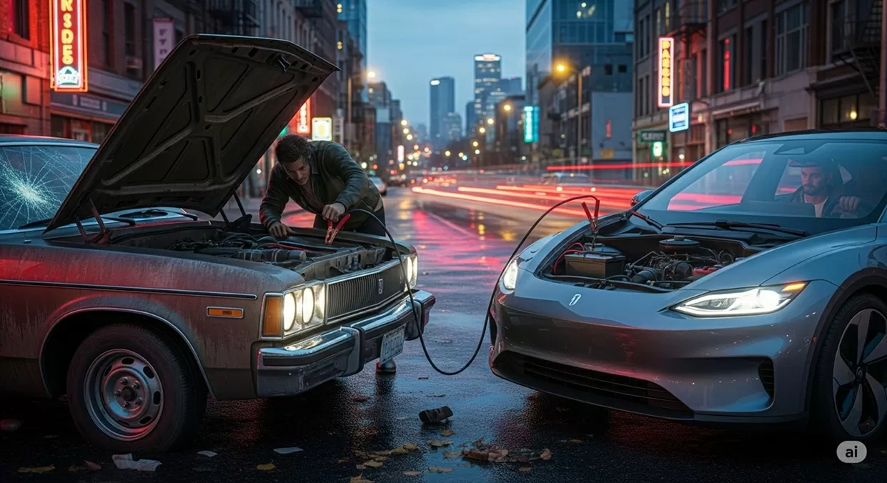 Làm sao để kích bình xe ô tô đúng cách?