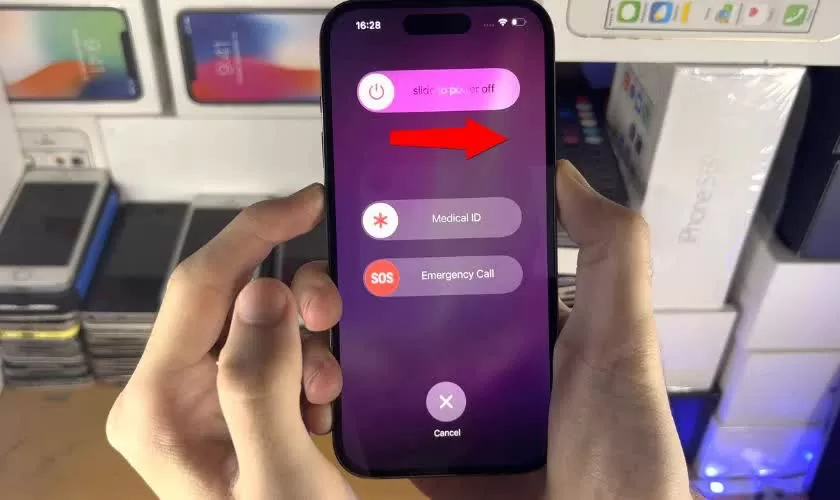 Cách tắt nguồn iPhone 14 Pro Max khi bị đơ bằng phím cứng Cách tắt nguồn iPhone 14 Pro Max khi bị đơ bằng phím cứng