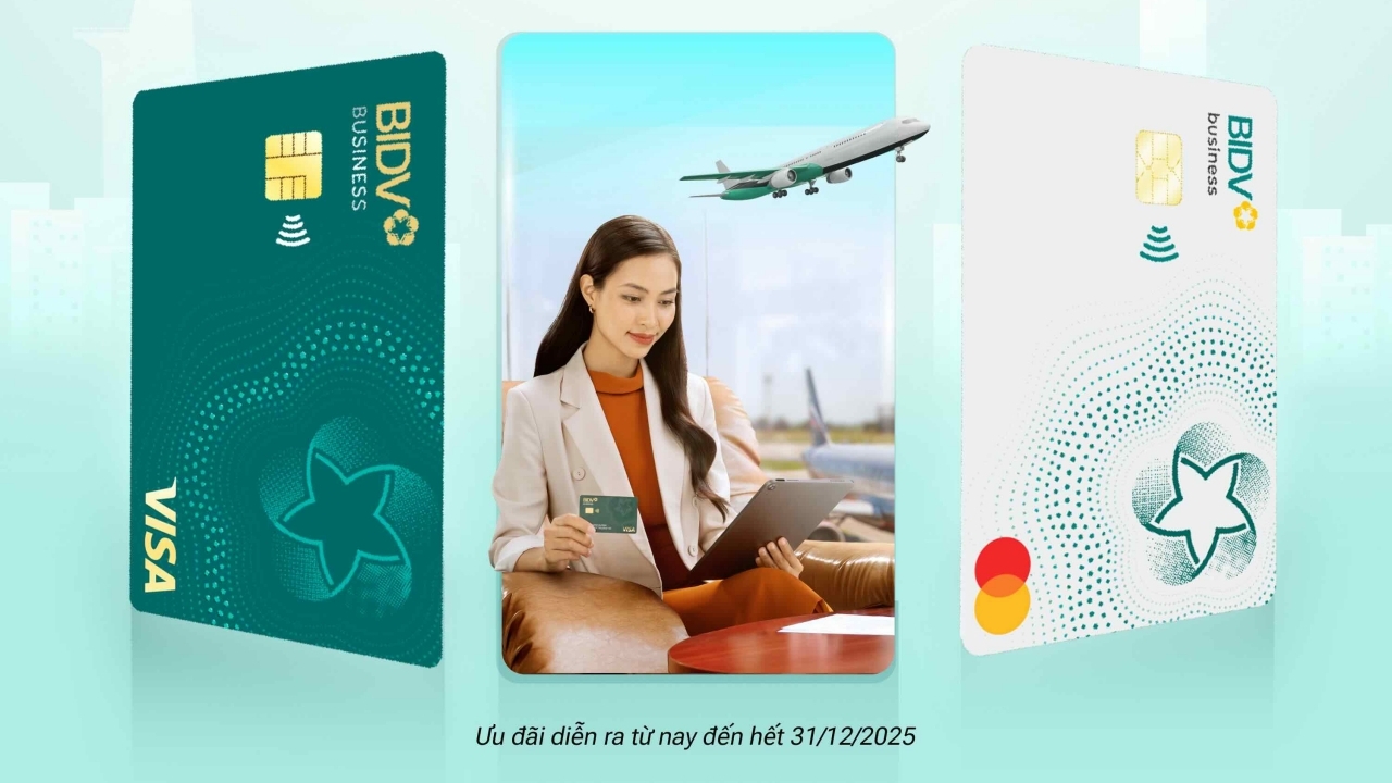 Nhiều lợi ích từ thẻ doanh nghiệp BIDV Business