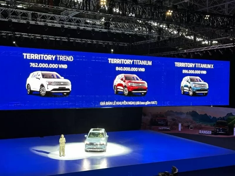Cận cảnh Ford Territory 2025 vừa ra mắt tại Việt Nam, giá từ 762 triệu đồng