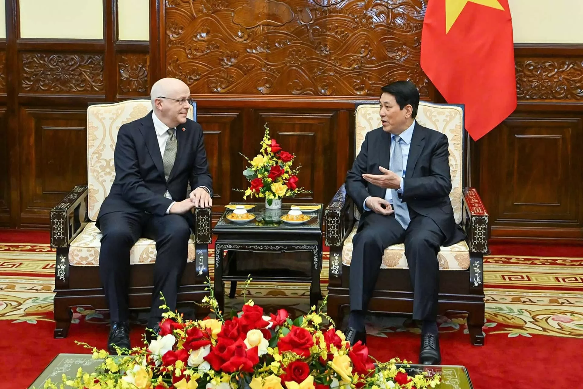 Chủ tịch nước Lương Cường tiếp Đại sứ Phần Lan đến chào từ biệt kết thúc nhiệm kỳ công tác