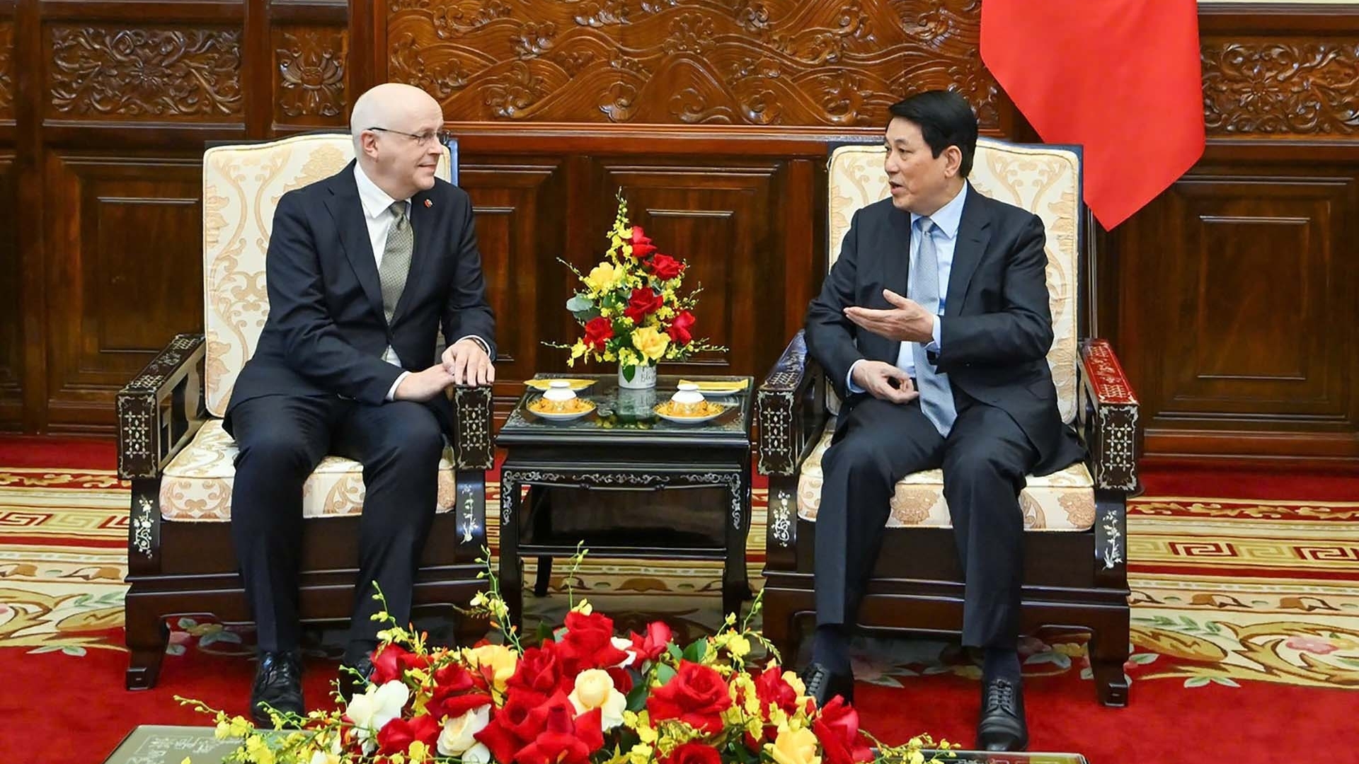 Chủ tịch nước Lương Cường tiếp Đại sứ Phần Lan đến chào từ biệt kết thúc nhiệm kỳ công tác