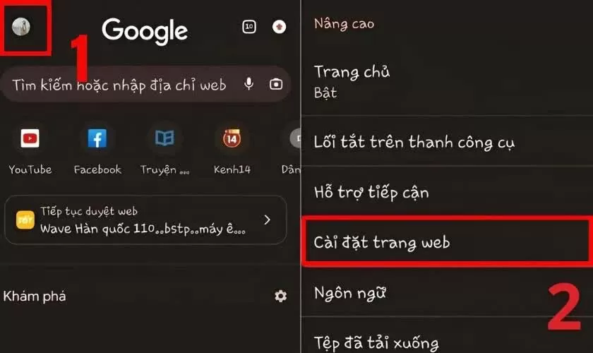Mở ứng dụng Google Chrome