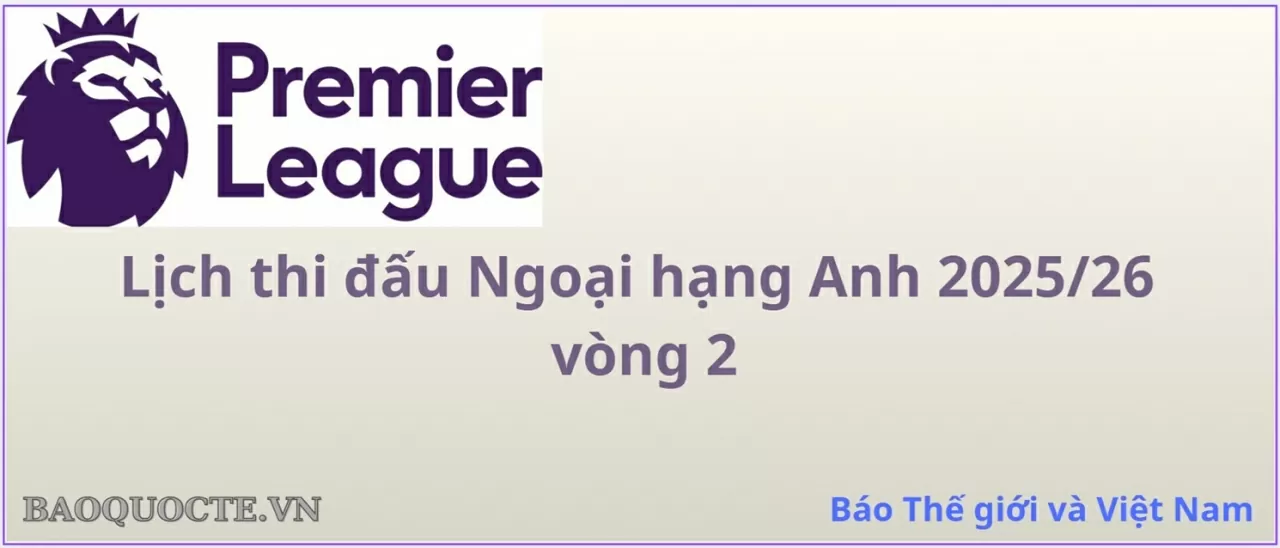 Lịch thi đấu Ngoại hạng Anh vòng 2: Arsenal vs Leeds, Fulham vs MU, Newcastle vs Liverpool